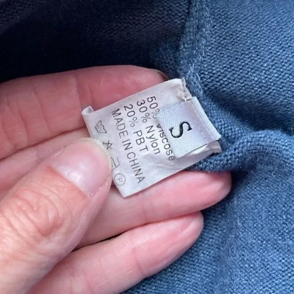 Blue Knit Lounge Sweater Joggers, Size Small - Picture 4 of 7